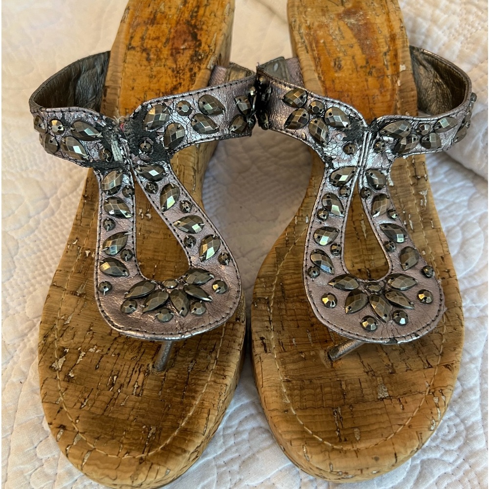 Cork Wedge Sandals